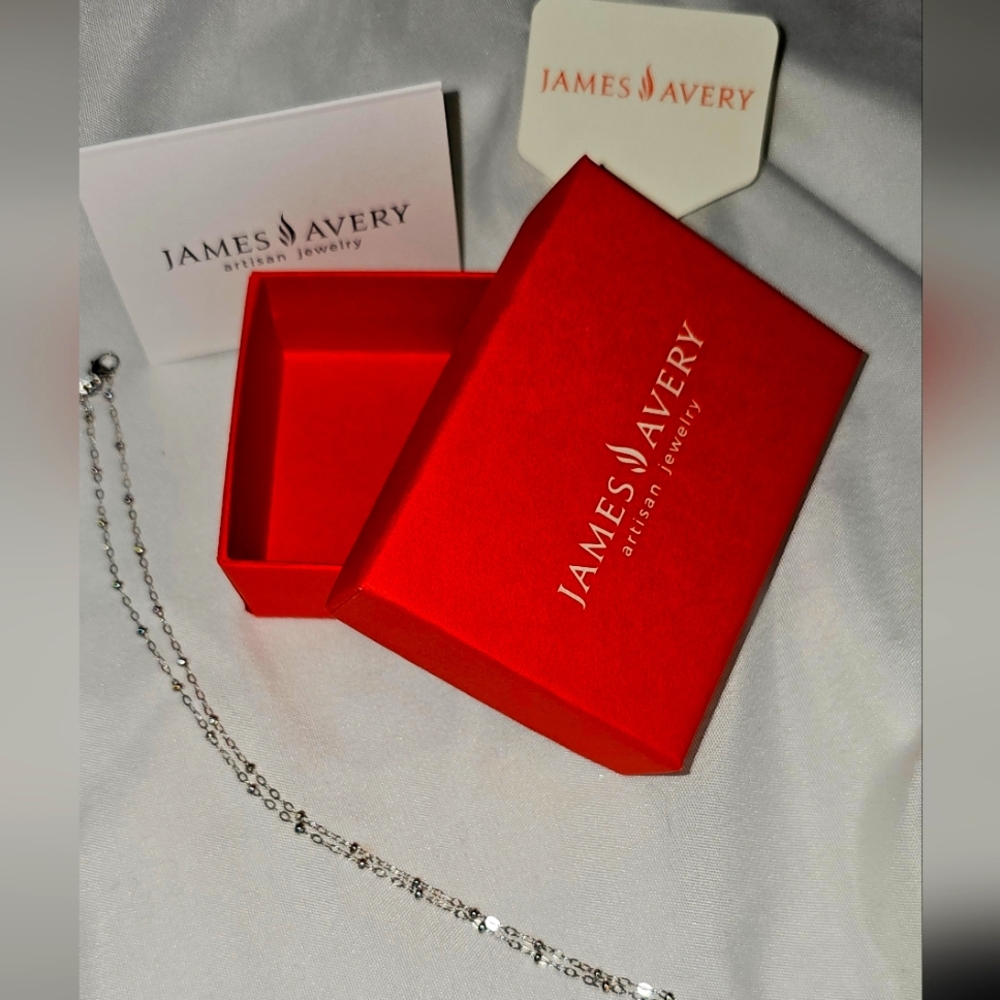 James Avery Sterling Silver Beaded Chain Necklace, 14”